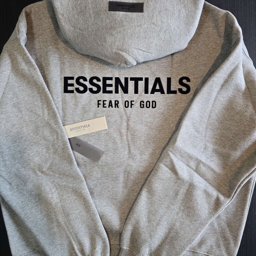 Fear of God Essentials Hoodie Dark Oatmeal – Oversized Pullover NWT - Picture 4 of 6
